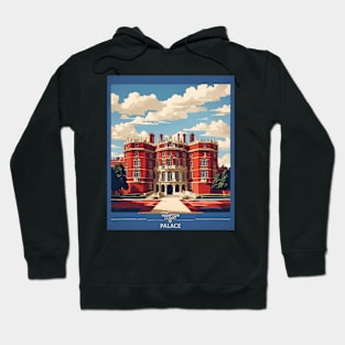 Hampton Court Palace London United Kingdom Vintage Travel Tourism Poster Hoodie